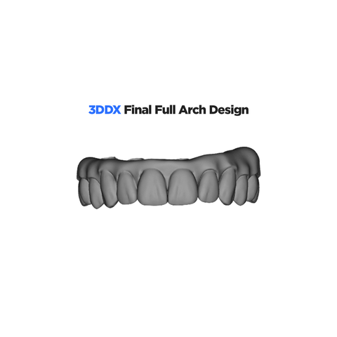 3DDX Final Full Arch Prosthesis Design