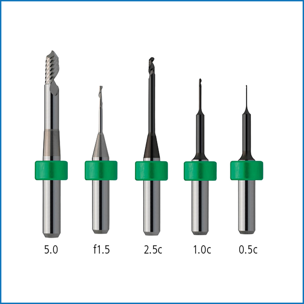Morpheus Burs for PM7 - Green for PMMA