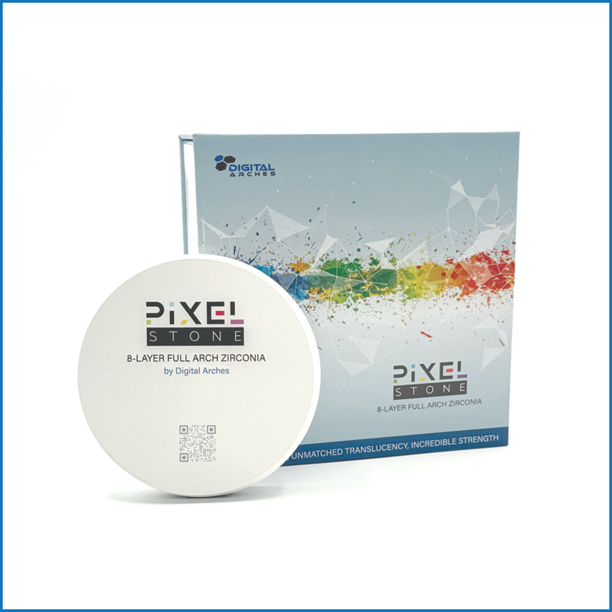 PixelStone™ 8-Layer Full Arch Zirconia