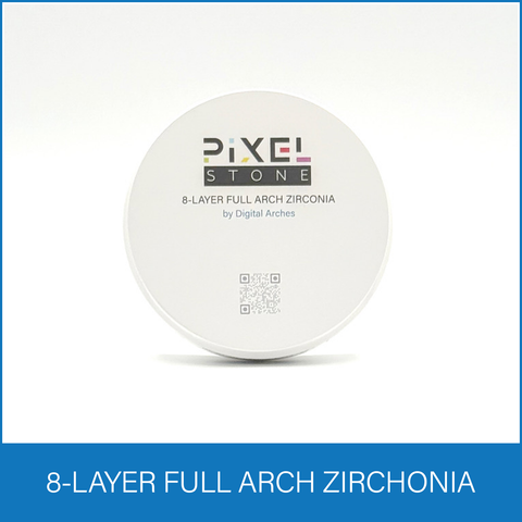 PixelStone™ 8-Layer Full Arch Zirconia